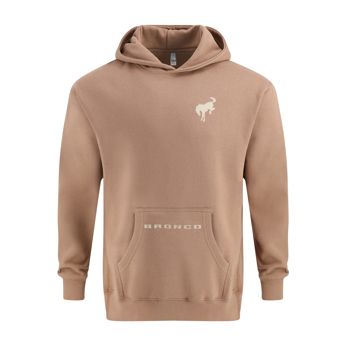 Ford Bronco Logo Beige Oversized Hoodie