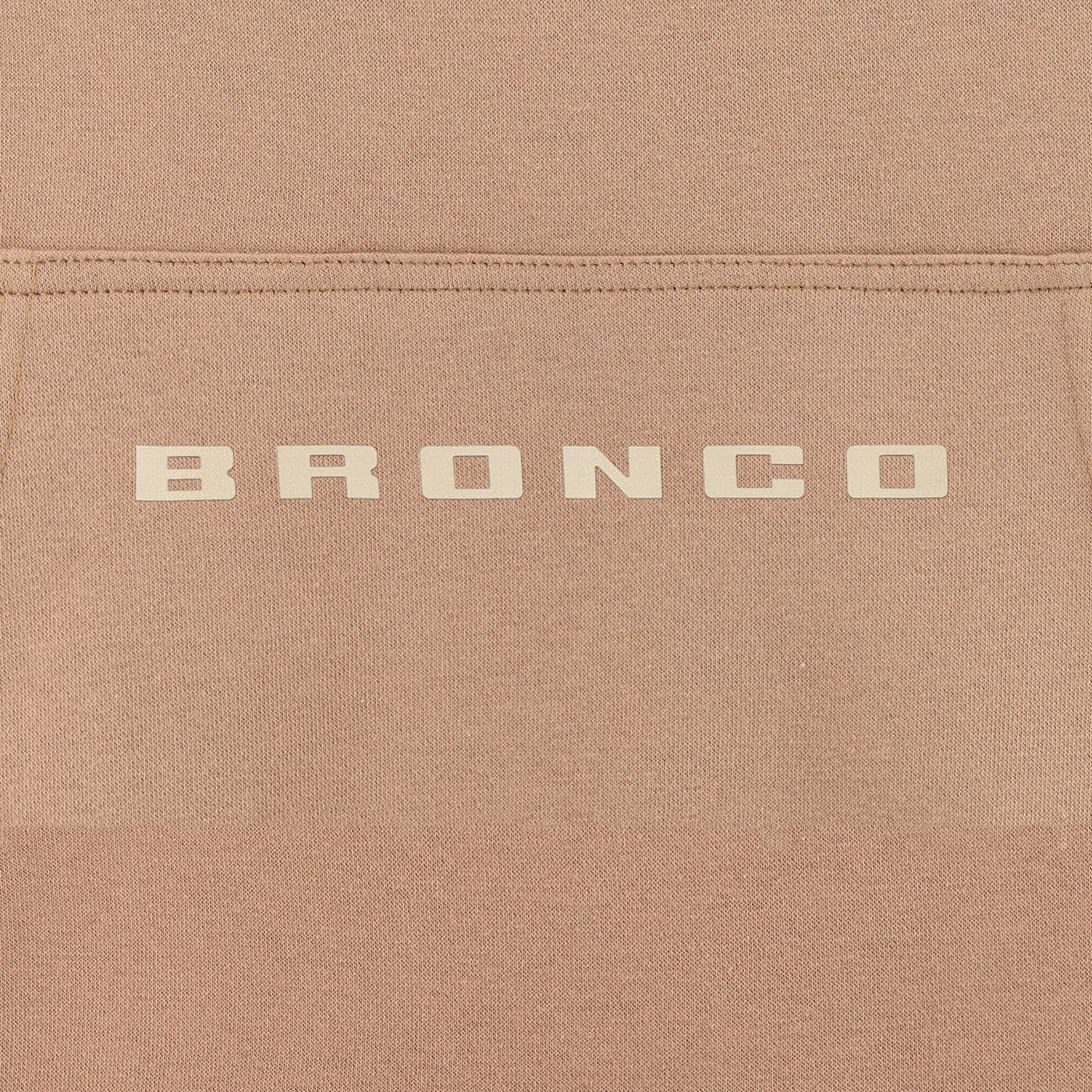 Ford Bronco Logo Beige Oversized Hoodie