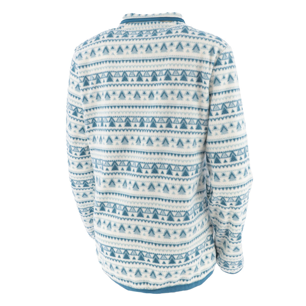 Ford Bronco Womens Aztec Print Fleece Pullover Quarter Zip